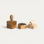 bitSpot cube25: Würfel aus Esche mit Bits und Holzgriff mit Bithalter